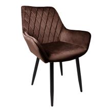 Кресло AksHome Кресло Pablo, коричневый, велюр арт. ZN-126863