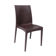 Кресло AksHome Стул садовый PALERMO, PP, пластик, коричневый арт. ZN-173110