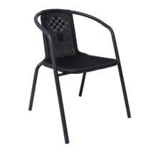 Кресло AksHome Кресло садовое VERONA, PE, иск.роттанг-черный/сталь-черная арт. ZN-173111