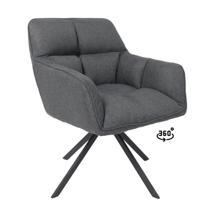 Кресло AksHome Кресло Virginia, поворотное, темно-серый, ткань арт. ZN-126140