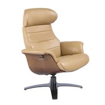 Кресло Angel Cerda Поворотное кресло 5087/A928-M5668 с обивкой из песочной кожи арт. 151547