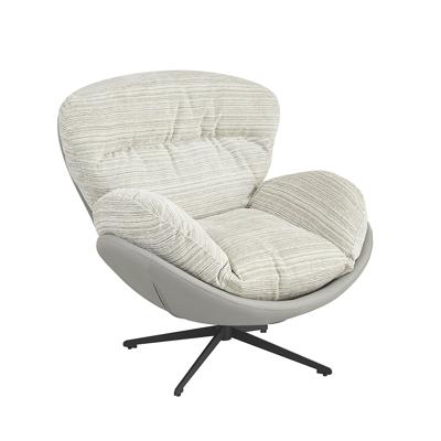 Кресло Bradexhome Кресло BLISS серый, экокожа, шенилл арт. FR 1069