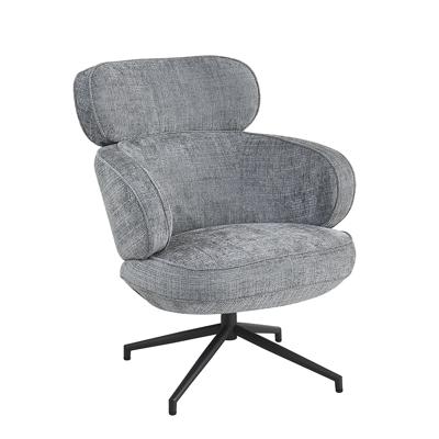 Кресло Bradexhome Кресло KING серый, шенилл арт. FR 1074