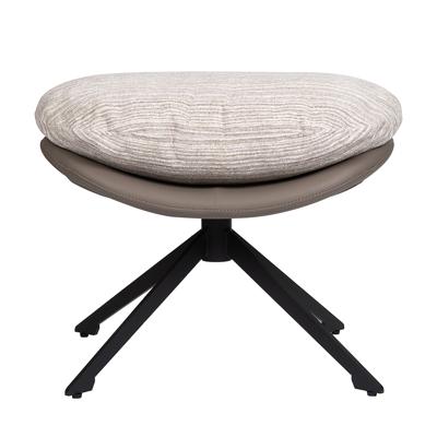 Кресло Bradexhome Оттоманка BLISS латте, экокожа, шенилл арт. FR 1071