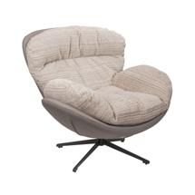 Кресло Bradexhome Кресло BLISS серый, экокожа, шенилл арт. FR 1069