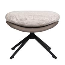 Кресло Bradexhome Оттоманка BLISS латте, экокожа, шенилл арт. FR 1071