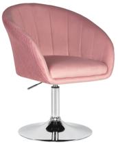 Кресло DOBRIN Кресло дизайнерское DOBRIN EDISON, розовый велюр (1922-16) арт. LM-8600