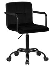 Кресло DOBRIN Офисное кресло для персонала DOBRIN TERRY BLACK, черный велюр (MJ9-101) арт. LM-9400_BlackBase