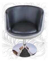 Кресло DOBRIN Кресло дизайнерское LM-5032, бело-чёрный арт. LM-5032