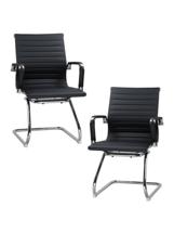 Кресло DOBRIN Набор 2 шт Офисное кресло для посетителей DOBRIN CODY, чёрный арт. LMR-102N-N_CH-M_EL-black