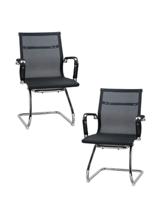 Кресло DOBRIN Набор 2 шт Офисное кресло для посетителей DOBRIN CODY MESH, чёрный арт. LMR-102N-N_CH-M_MSH-black