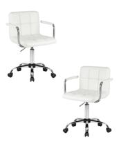Кресло DOBRIN Набор 2 шт Офисное кресло для персонала DOBRIN TERRY, белый арт. LM-9400-N_CH-M_EL-white
