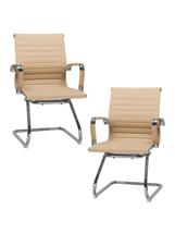 Кресло DOBRIN Набор 2 шт Офисное кресло для посетителей DOBRIN CODY, бежевый арт. LMR-102N-N_M_EL-beige