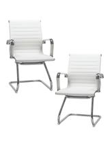 Кресло DOBRIN Набор 2 шт Офисное кресло для посетителей DOBRIN CODY, белый арт. LMR-102N-N_CH-M_EL-white