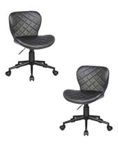 Кресло DOBRIN Набор 2 шт Офисное кресло для персонала DOBRIN RORY, чёрный арт. LM-9700-N_M_EL-black