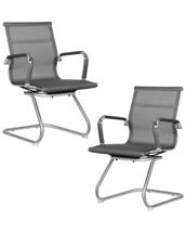 Кресло DOBRIN Набор 2 шт Офисное кресло для посетителей DOBRIN CODY MESH, серый арт. LMR-102N-N_CH-M_MSH-grey