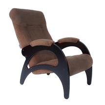 Кресло ЭкоДизайн Кресло для отдыха 41, обивка Verona Brown, каркас венге без лозы арт. ZN-160905