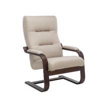 Кресло ЭкоДизайн Кресло для отдыха Leset Оскар, обивка Малмо 05, каркас орех текстура арт. ZN-160942
