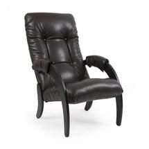 Кресло ЭкоДизайн Кресло для отдыха 61, обивка Vegas Lite Amber, каркас венге арт. ZN-160961