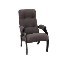 Кресло ЭкоДизайн Кресло для отдыха 61, обивка Verona light grey, каркас венге арт. ZN-160970
