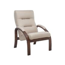 Кресло ЭкоДизайн Кресло для отдыха Leset Лион, обивка Малмо 05, каркас орех текстура арт. ZN-160971