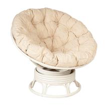 Кресло ЭкоДизайн Кресло механическое PAPASAN 23/01В White (подушка рогожка) арт. ZN-161004