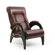Кресло ЭкоДизайн Кресло для отдыха 41, обивка Antik crocodile, каркас венге арт. ZN-161120
