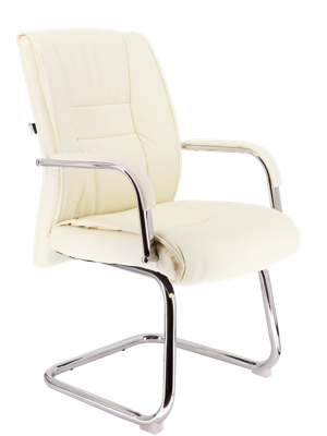 Кресло Everprof Кресло для посетителей Everprof Kent (Кент) CF Экокожа Кремовый арт. ZN-434050
