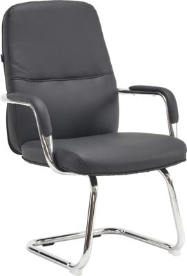 Кресло Everprof Кресло для посетителей Everprof Vesta (Веста) CF Экокожа Черный арт. ZN-434106