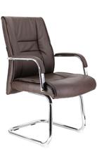 Кресло Everprof Кресло для посетителей Everprof Kent (Кент) CF Экокожа Коричневый арт. ZN-434096