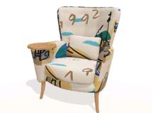 Кресло Fama Кресло со столиком Christie, Natural Wood, ткань 1992 S.6 арт. 434603