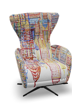 Кресло Fama Кресло-реклайнер Mondrian Manual L-45, Base - Antracith Grey, ткань New York S.6 арт. 434605