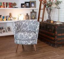 Кресло Fama Кресло Peque Wood Legs ткань ALBERO 02 (S.5) арт. 204014