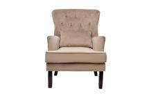 Кресло Garda Decor 24YJ-7004-06413/1 Кресло с подушкой велюр бежевый 77*92*105см арт. 24YJ-7004-06413/1