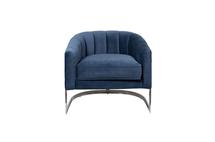 Кресло Garda Decor ZW-777 BLU SS Кресло велюр тёмно-синий 77*70*71см арт. ZW-777 BLU SS