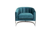 Кресло Garda Decor ZW-777 GRN SS Кресло велюр сине-зеленый 77*70*71см арт. ZW-777 GRN SS