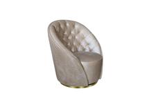 Кресло Garda Decor 87YY-1959 CRE Кресло вращающееся велюр кремовый 84*82*92см арт. 87YY-1959 CRE