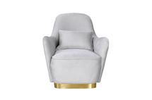 Кресло Garda Decor 87YY-1837 CRE Кресло велюр кремовый 80*85*88см с  подушкой арт. 87YY-1837 CRE