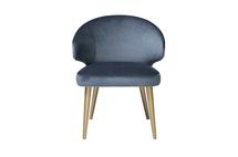Кресло Garda Decor 101MR-KENIASTUL-BEG/BIR Полукресло велюр бирюза/беж. 59*60*80см арт. 101MR-KENIASTUL-BEG/BIR