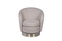 Кресло Garda Decor Кресло Napoli вращающееся, рогожка бежевая Ber24 76*76*76см арт. Napoli-2K-БЕЖ-Bergamo24