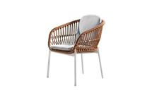 Кресло Garda Decor 39AR-KRES-419 BEL Кресло "Бари" уличное белое 63*64*78,5см арт. 39AR-KRES-419