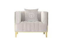 Кресло Garda Decor 102AN-KRES-8681-SER Кресло Basel, велюр серый 98*87*79см арт. 102AN-KRES-8681-SER