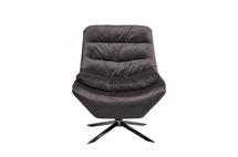 Кресло Garda Decor 48MY-KRES-2729 SER Кресло вращающееся, велюр серый 68*81*83см арт. 48MY-KRES-2729 SER