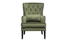 Кресло Garda Decor Кресло Rimini велюр зеленый Colton 008-ZEL 74*84*104см с подушкой арт. RIMINI-1K-ЗЕЛЕНЫЙ Colton 008-ZEL