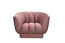 Кресло Garda Decor Кресло Fabio велюр розовый Colton 007-ROS 104*96*74см арт. FABIO-1-1K-РОЗОВЫЙ-Colton 007-ROS