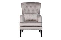 Кресло Garda Decor Кресло Rimini велюр св.серый Colton 030-SVBEG 74*84*104см с подушкой арт. RIMINI-1K-СВ.СЕРЫЙ Colton 030-SVBEG