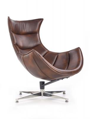 Кресло Halmar Кресло Halmar LUXOR (темно-коричневый) арт. V-CH-LUXOR-FOT-C.BRAZOWY