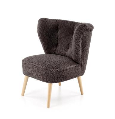 Кресло Halmar Кресло Halmar MOCCA (темно-коричневый/натуральный) арт. V-PL-MOCCA-FOT-C.BRAZOWY