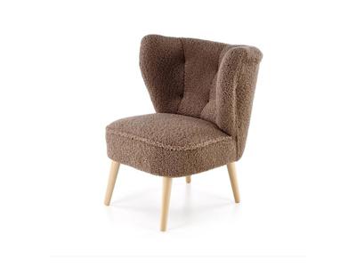 Кресло Halmar Кресло Halmar MOCCA (темно-коричневый/натуральный) арт. V-PL-MOCCA-FOT-C.BRAZOWY