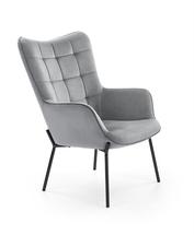Кресло Halmar Кресло Halmar CASTEL (серый/черный) арт. V-CH-CASTEL-FOT-POPIELATY